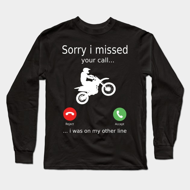 Motocross Long Sleeve T-Shirt by ETTAOUIL4